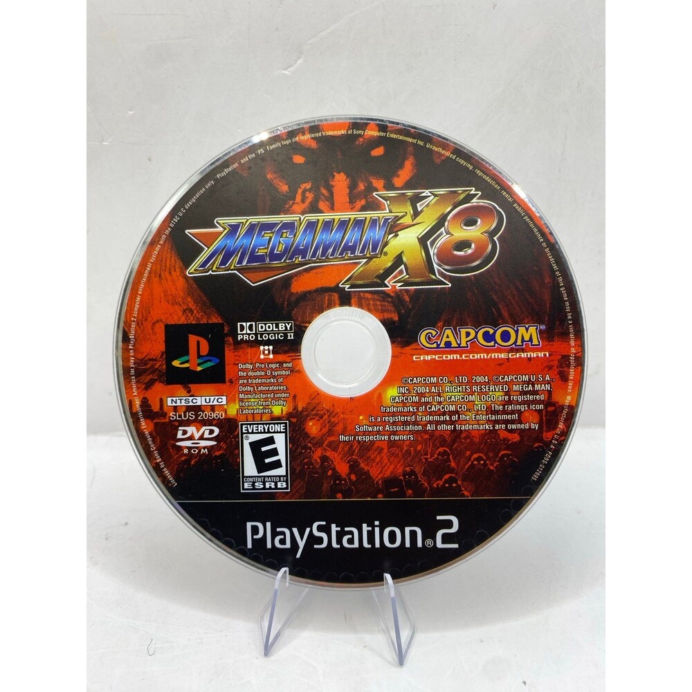 Mega Man X8 PlayStation 2 2004 Disc Only Tested and Working PS2 mint clean